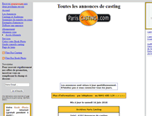 Tablet Screenshot of gratuit.pariscasting.com
