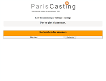 Tablet Screenshot of hotesse.pariscasting.com